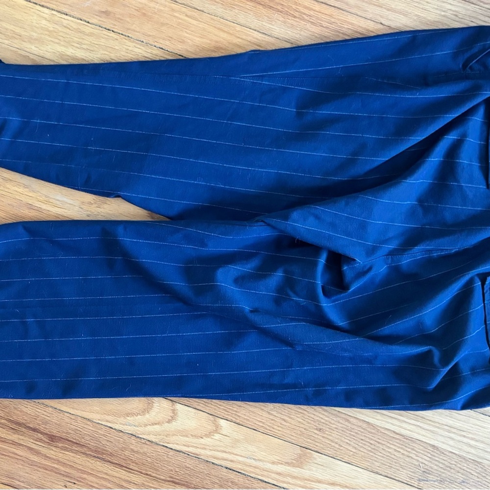 H&M Navy Pinstripe Trousers
